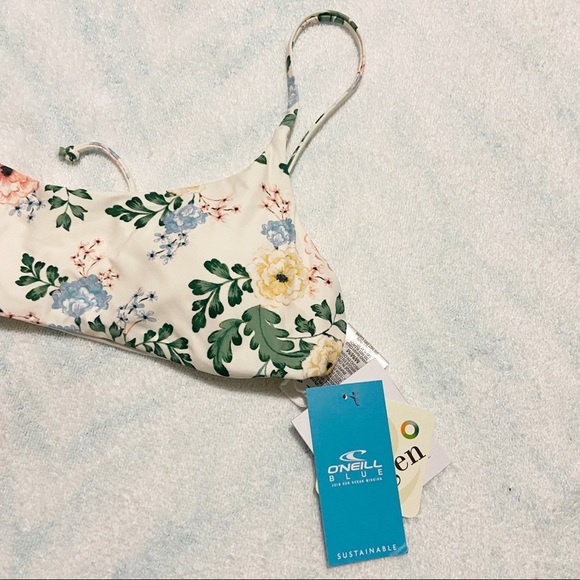NEW O'Neill Surfside Arabella Floral Bralette Bikini Top Size Small S - Picture 4 of 7